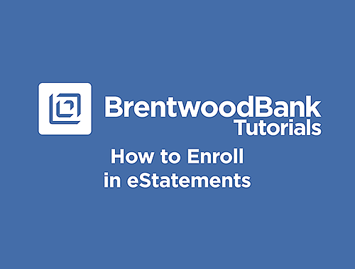 How to Enroll in eStatements