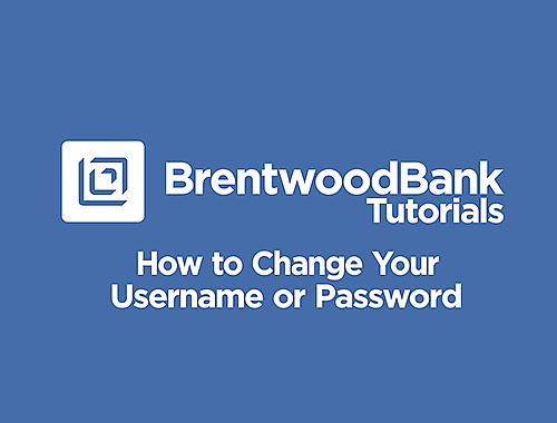 How to Change Your Username and Password